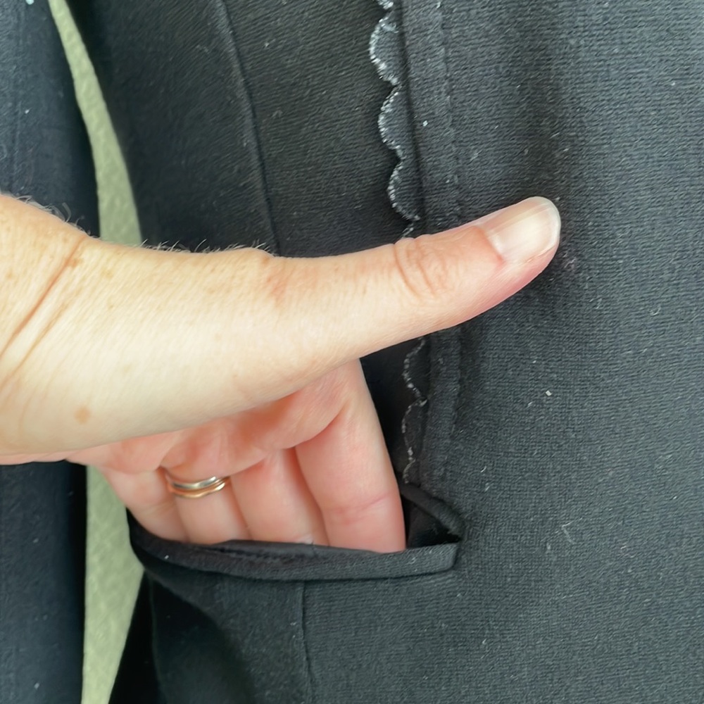 Liu Jo Sweatshirt Fabric Blazer Black S - Picture 3 of 7